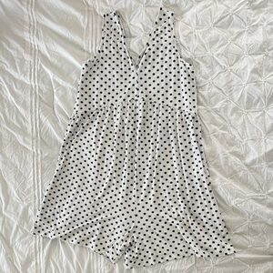 Polka Dot Sleeveless Romper